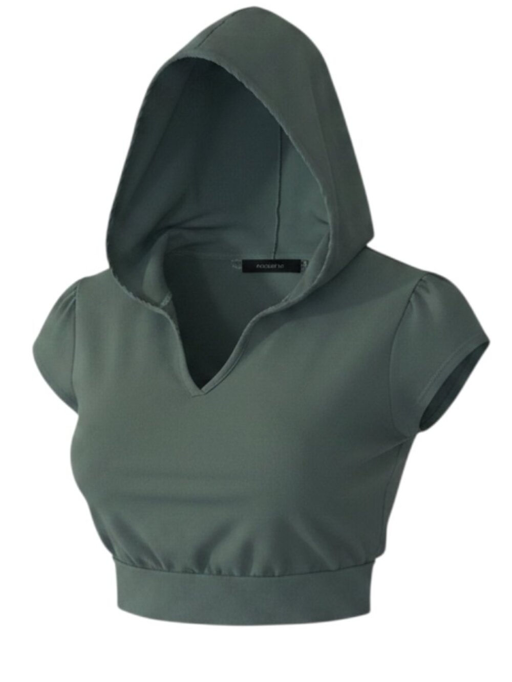 Arden B Hooded Crop Top - Size Small